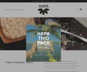 Hapahawaiiansalts.com(Hapa Hawaiian Salts) Screenshot