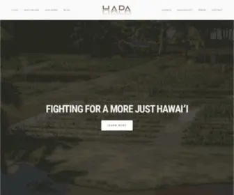 Hapahi.org(HAPA's mission) Screenshot