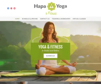 Hapayoga.com(Hapa Yoga & Fitness) Screenshot