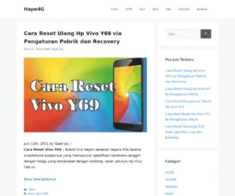 Hape4G.com(Portal Hp 4G Indonesia) Screenshot