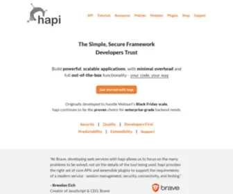 Hapi.dev(The simple) Screenshot