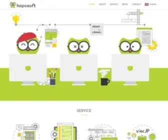Haposoft.com(オフショア開発、ITコンサルてイングを提供しており、当社) Screenshot