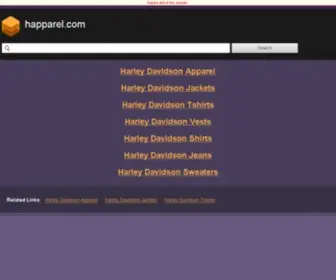 Happarel.com(Harley-Davidson Leather Jackets) Screenshot