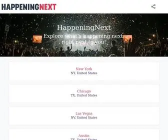 Happeningnext.com(HappeningNext) Screenshot