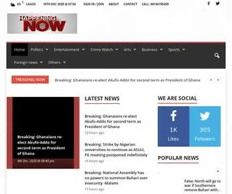 Happeningnownews.com(Home) Screenshot