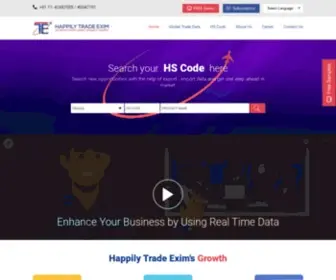 Happilytrade.com(Global Import and Export Data) Screenshot