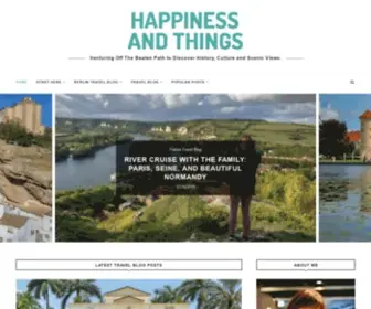 Happinessandthings.com(Travel Blog) Screenshot