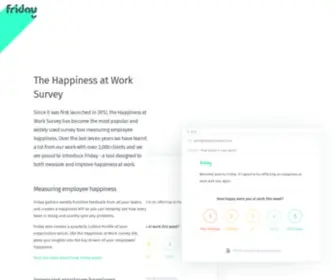 Happinessatworksurvey.com(Happiness at Work Survey) Screenshot