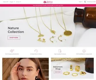 Happinessboutique.com(Fashion jewelry inspired by modern art and vintage pieces) Screenshot