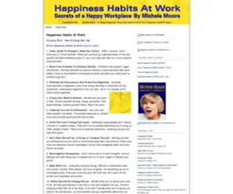 Happinesshabitsatwork.com(Happiness Quotes for a Happy Workplace) Screenshot