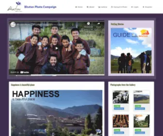 Happinessisaplace.com(Bhutan Photo Campaign) Screenshot