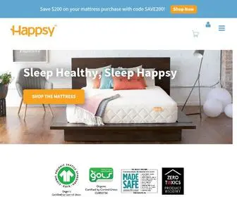 Happsy.com(Organic Bed in a Box) Screenshot