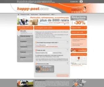 Happy-Post.com(Envoyez vos colis au meilleur prix dans le monde entier) Screenshot