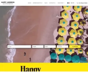 Happyaddress.mx(Departamentos Vacacionales en Playa del Carmen y Tulum) Screenshot