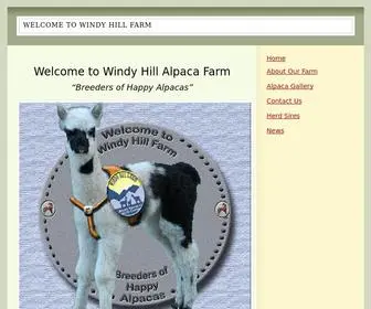 Happyalpacas.com(Windy Hill Farm) Screenshot