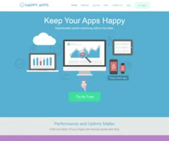 Happyapps.io(Uptime Monitoring Simplified) Screenshot