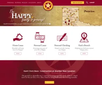 Happybank.com(Happy State Bank) Screenshot