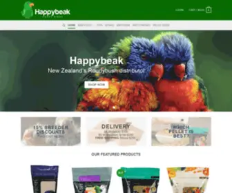 Happybeak.co.nz(Shop for Bird Food) Screenshot