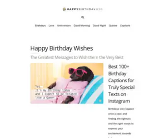 Happybirthdaymsg.com(Happy Birthday Messages) Screenshot
