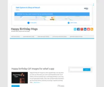 Happybirthdaymsgs.com(Happy Birthday Msgs) Screenshot