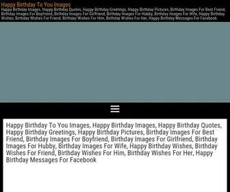 Happybirthdaytoyouimages.com(Happy Birthday To You Images) Screenshot