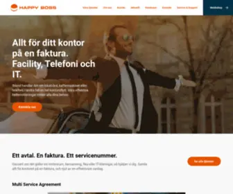 Happyboss.se(Happy Boss erbjuder helhetslösningar för företag) Screenshot
