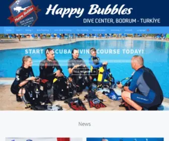 Happybubbles.com(Happy Bubbles Dive Center) Screenshot