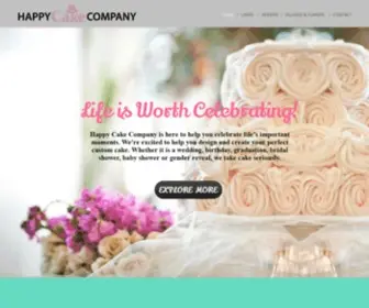 Happycakeco.com(Spokane Wedding Cakes) Screenshot