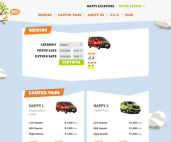 Happycampers.co.za(Happy Campers) Screenshot