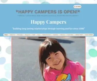 Happycampers123.com(Home) Screenshot