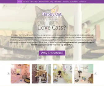 Happycatfranchising.com(Happy Cat Hotel Franchising) Screenshot