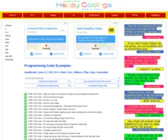 Happycodings.com(Programming examples) Screenshot