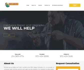Happycomputer.net(Residential and commercial networking solutions) Screenshot