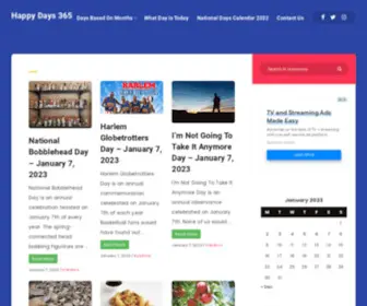 Happydays365.org(Happy Days 365) Screenshot
