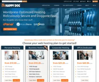 Happydoghosting.net(Happy Dog Web Hosting) Screenshot