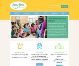 Happyfacesdaycare.com(Happy Faces Daycare) Screenshot