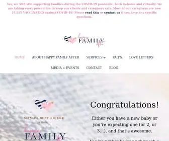 Happyfamilyafter.com(Postpartum Doulas & Baby Sleep Specialists) Screenshot