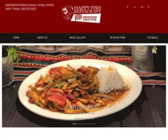 Happyfishrestaurant.com(Peruvian Fusion Restaurant) Screenshot