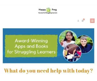 Happyfroglearning.com(Success for Struggling Learners) Screenshot