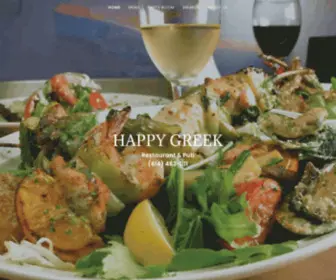 Happygreek.com(Greek Restaurant) Screenshot