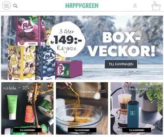Happygreen.se(Det gröna varuhuset) Screenshot