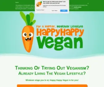 Happyhappyvegan.com(Vegan Lifestyle Blog) Screenshot