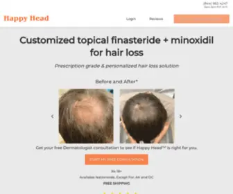 Happyhead.com(Topical Finasteride for Hair Loss) Screenshot