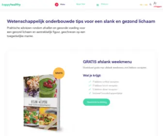 Happyhealthy.nl(Onderbouwde tips voor een slank en gezond lichaam) Screenshot