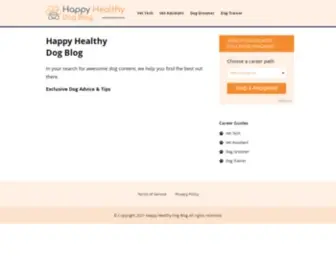 Happyhealthydogblog.com(Happy Healthy Dog Blog) Screenshot