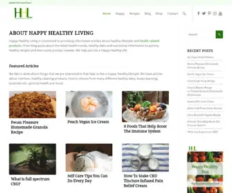 Happyhealthylivingllc.com(Healthy Blog) Screenshot