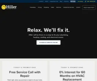 Happyhiller.com(Plumbing, Heating, Cooling & Electrical Services) Screenshot