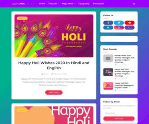 Happyholiimages.co.in(Happy Holi Images 2015) Screenshot