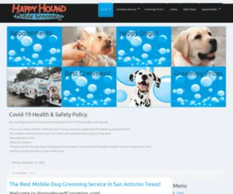 Happyhoundgrooming.com(The Best Mobile Grooming Service in San Antonio) Screenshot