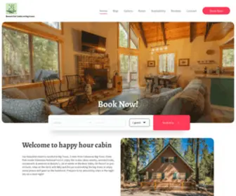 Happyhourcabin.com(Our beautiful chalet) Screenshot